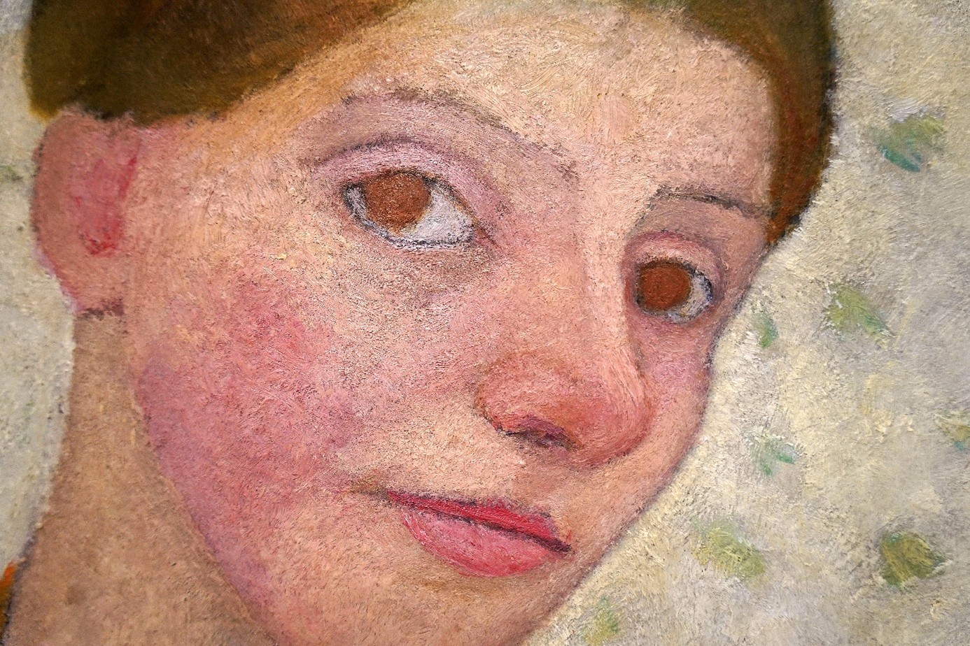 Paula Modersohn-Becker (detail van een portret uit 1906)